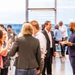 After hours social gathering in Coworking space with catered food in the cafe.