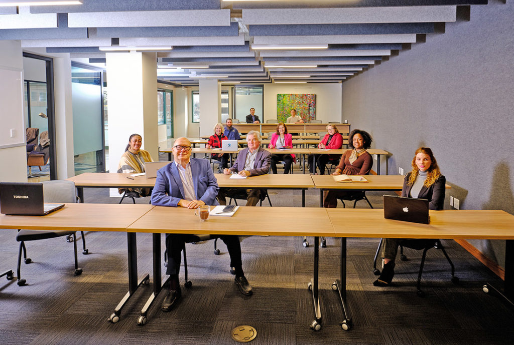 Members sitting in Ideation studio