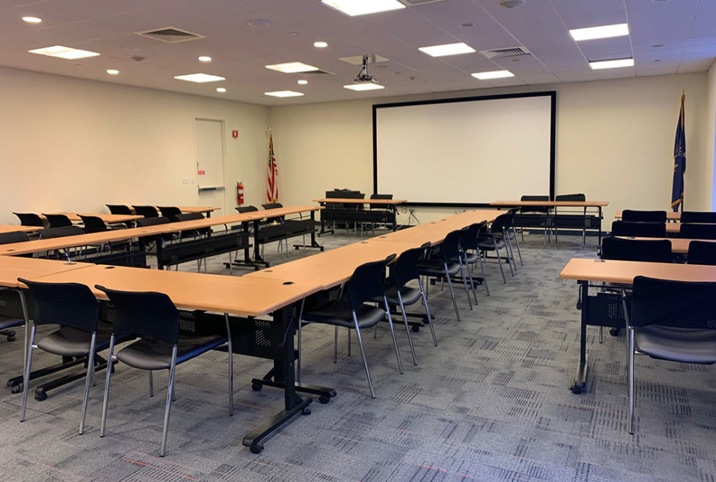 Open Ideation studio with low seating.